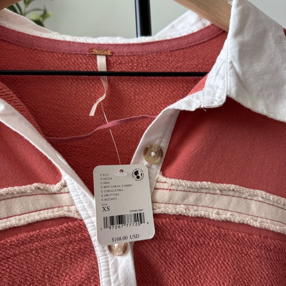 New Free People Blair Sweatshirt Oversized Long Slouchy Pullover - Picture 5 of 7